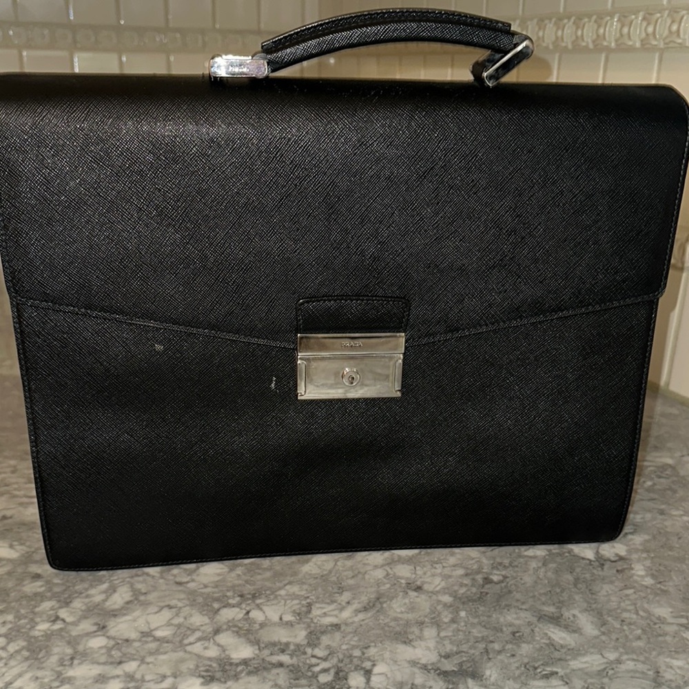 Black Leather Briefcase